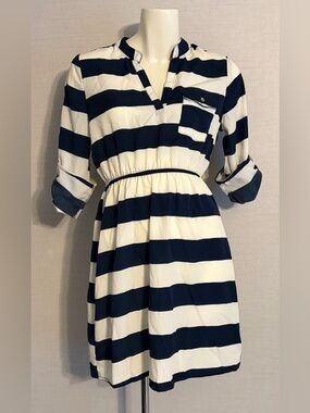 NWT Women’s Medium rue 21 Sheer Striped Dress
